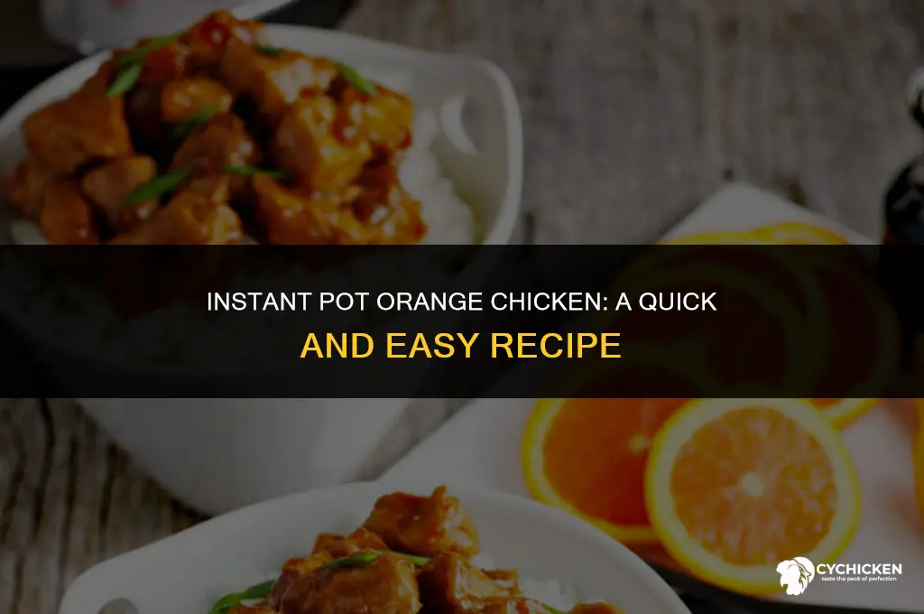 how to make orange chicken in an instant pot