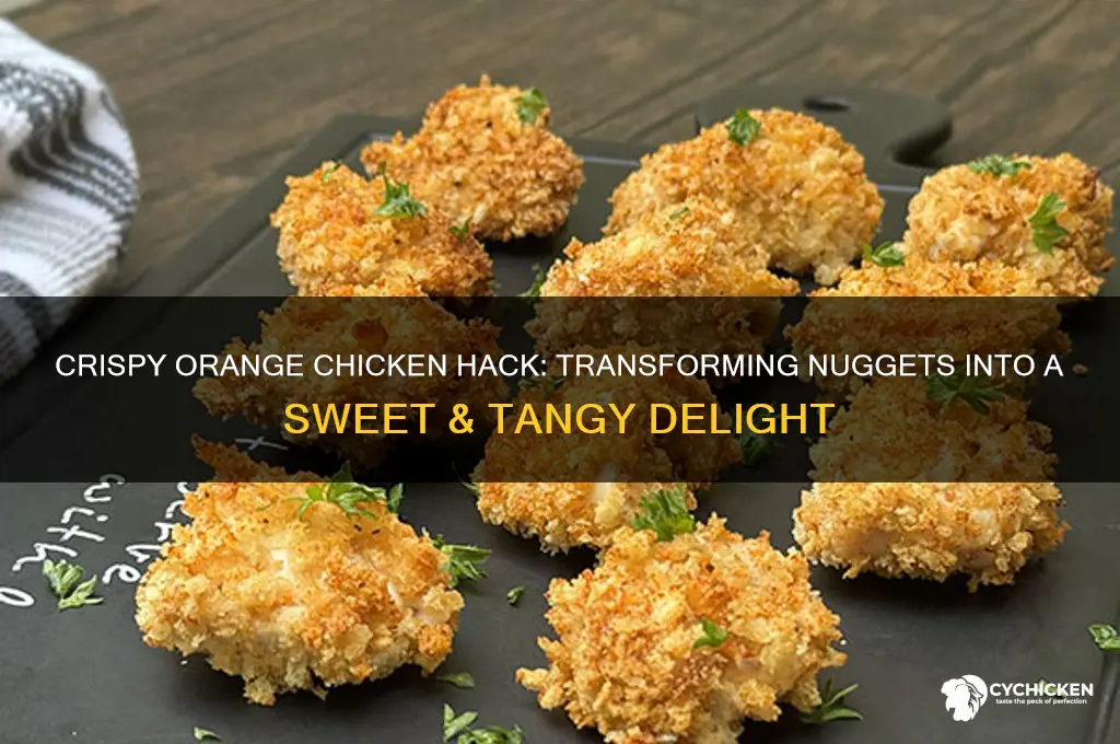 how to make orange chicken with chicken nuggets