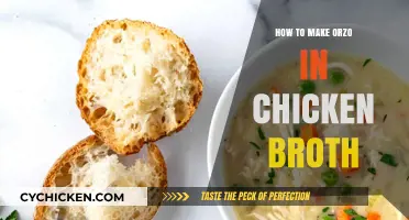Savor the Simplicity: Orzo in Chicken Broth Delight