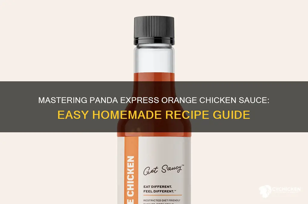 how to make panda express orange chicken sauce