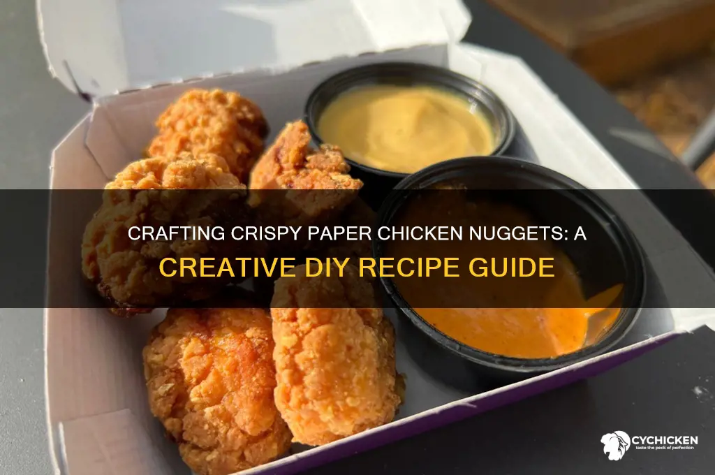 how to make paper chicken nuggets