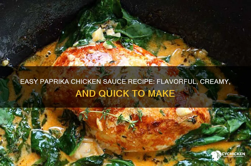 how to make paprika chicken sauce