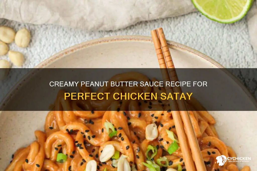 how to make peanut butter sauce for chicken satay