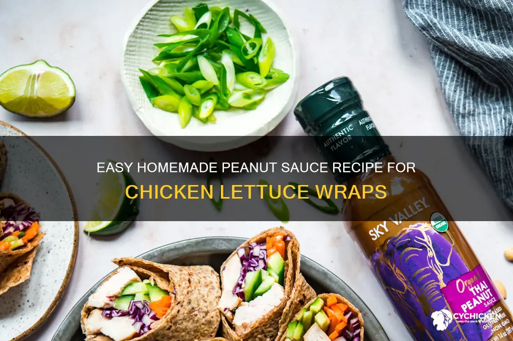 how to make peanut sauce for chicken lettuce wrap