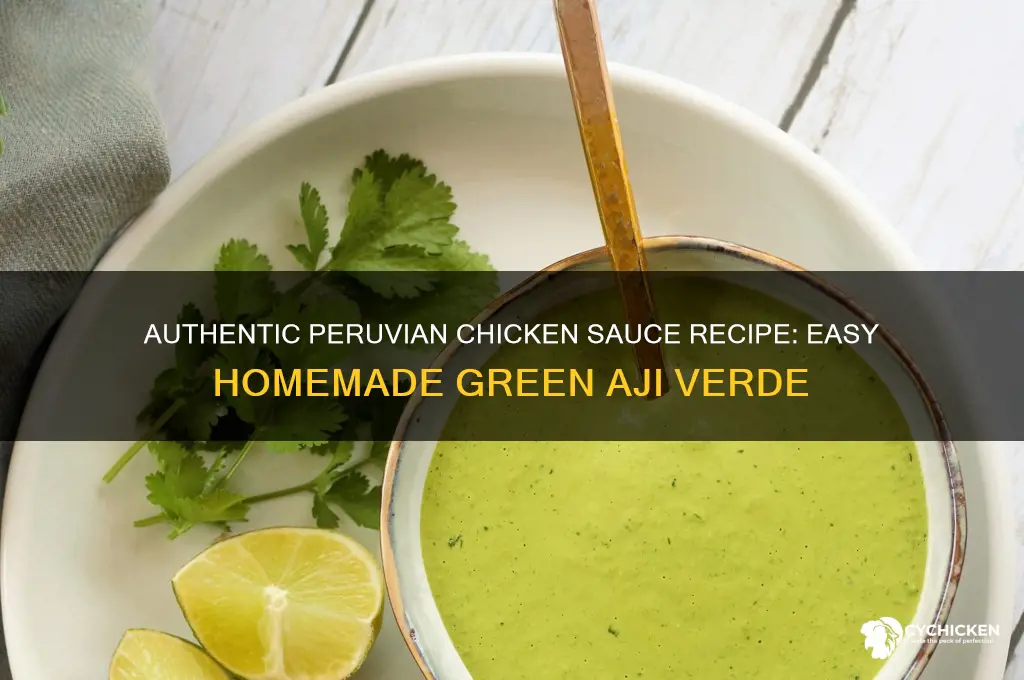how to make peruvian chicken sauce