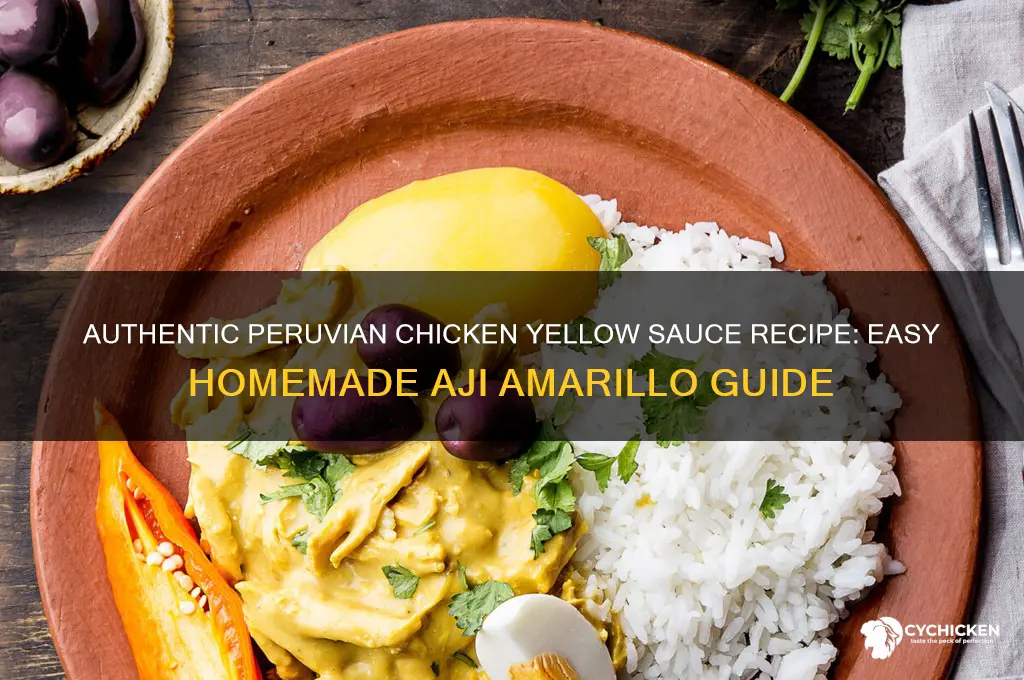 how to make peruvian chicken yellow sauce