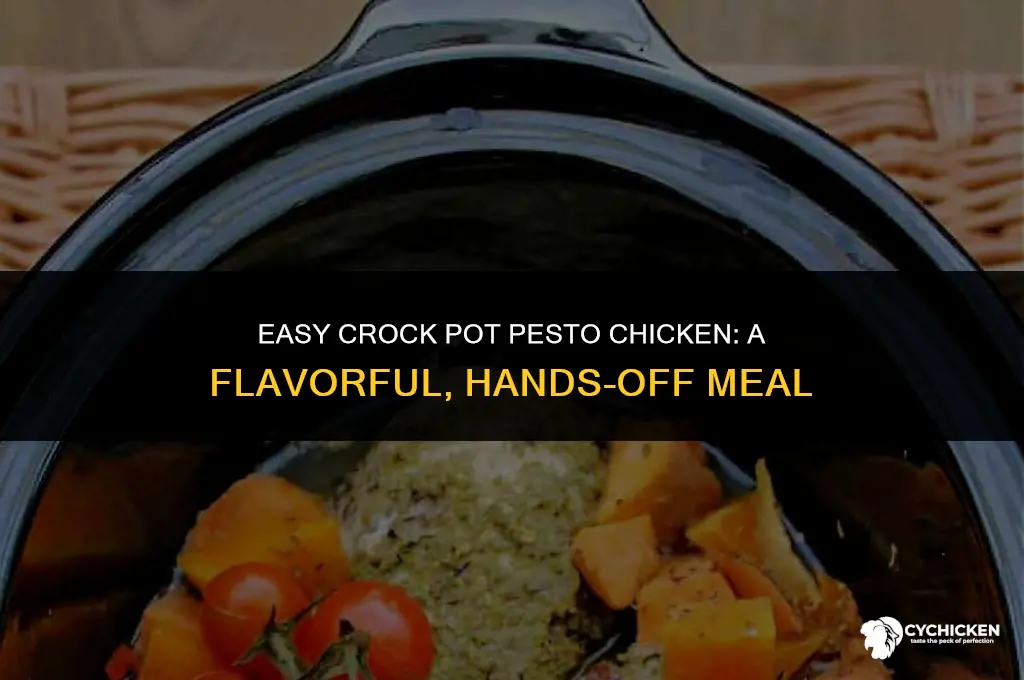 how to make pesto chicken in a crock pot