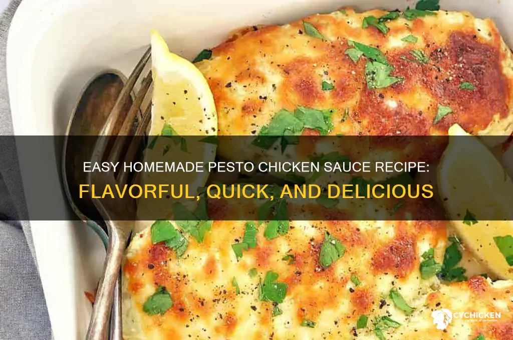 how to make pesto chicken sauce