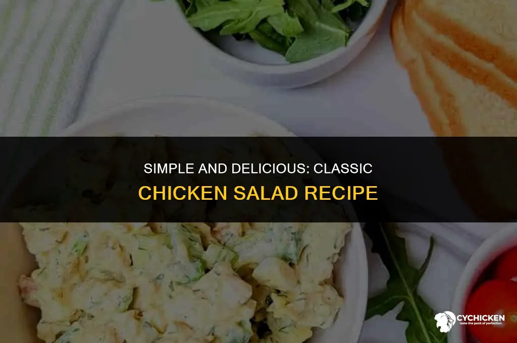 how to make plain chicken salad