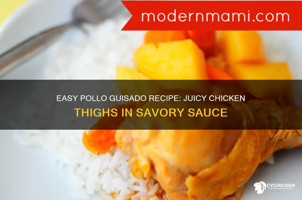 how to make pollo guisado with chicken thighs
