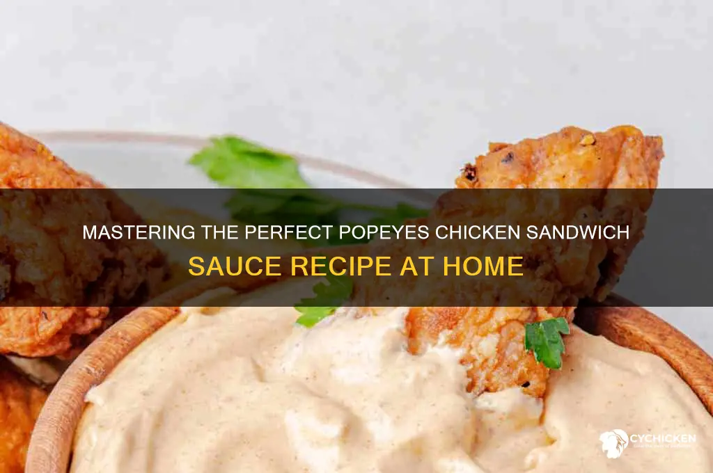 how to make popeyes chicken sandwich sauce