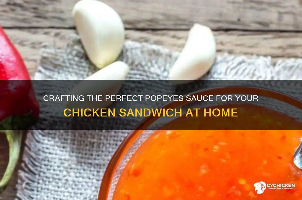 how to make popeyes sauce for chicken sandwich