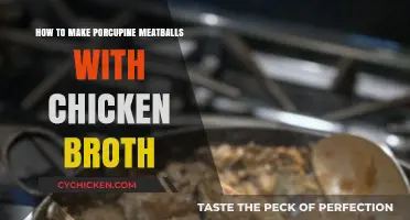 Delicious Porcupine Meatballs Simmered in Rich Chicken Broth