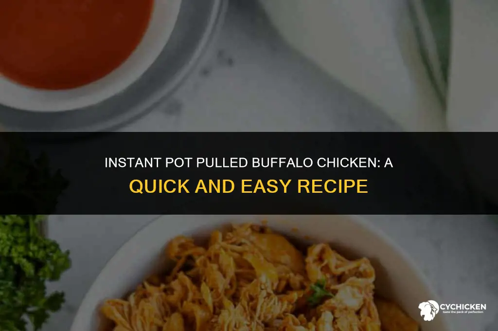 how to make pulled buffalo chicken in an instant pot