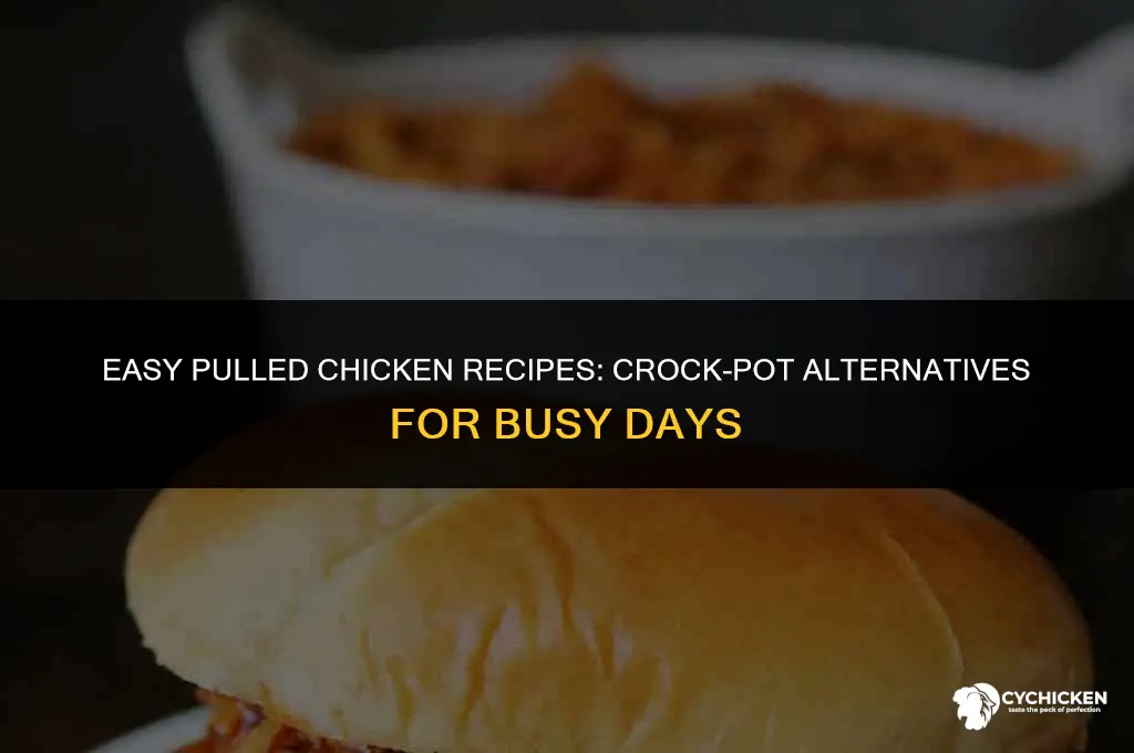 how to make pulled chicken without a crock pot