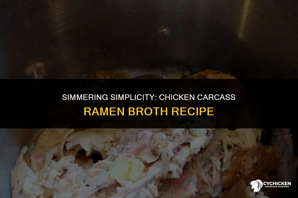 how to make ramen broth with chicken carcass