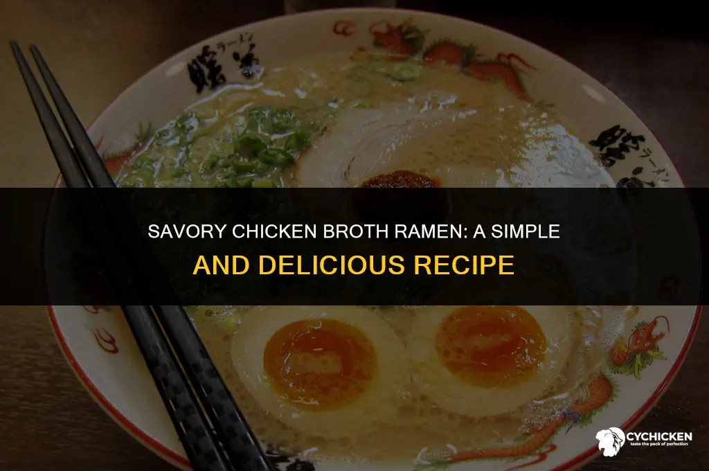 how to make ramen noodles with chicken broth