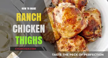Easy Ranch Chicken Thighs Recipe: Juicy, Flavorful, and Perfectly Seasoned
