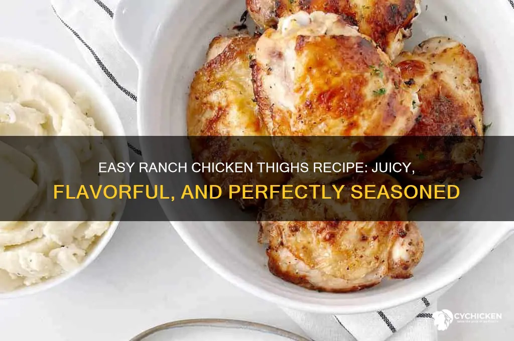 how to make ranch chicken thighs