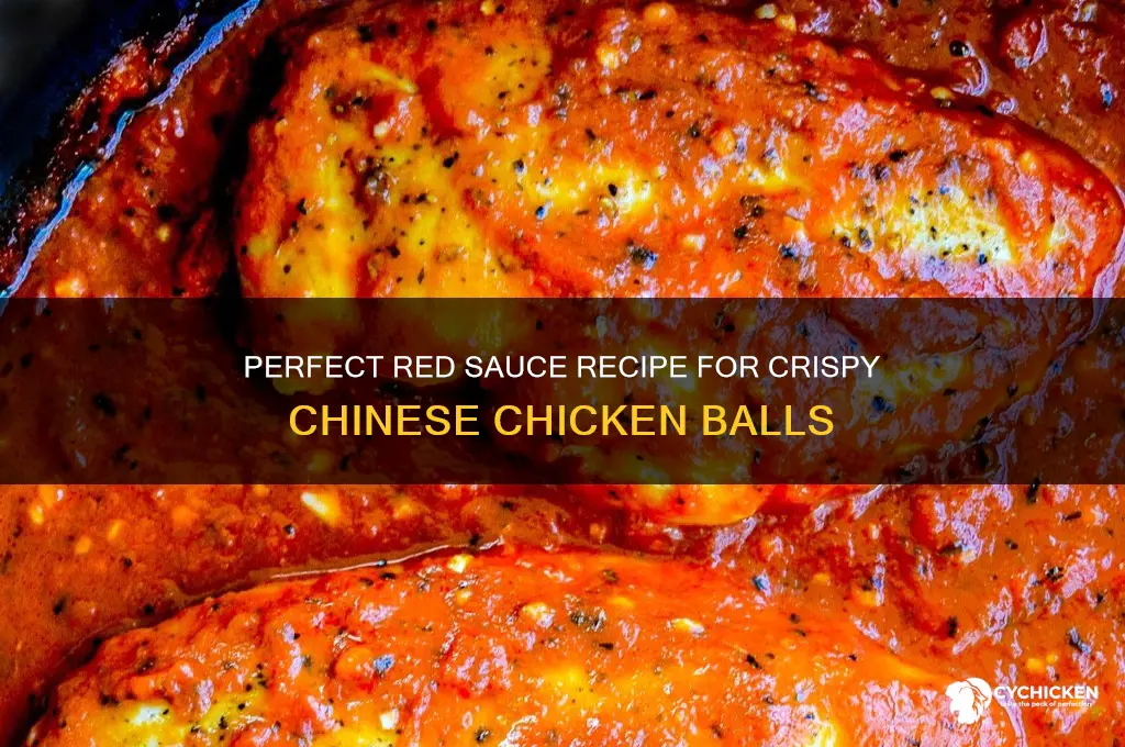 how to make red sauce for chinese chicken balls