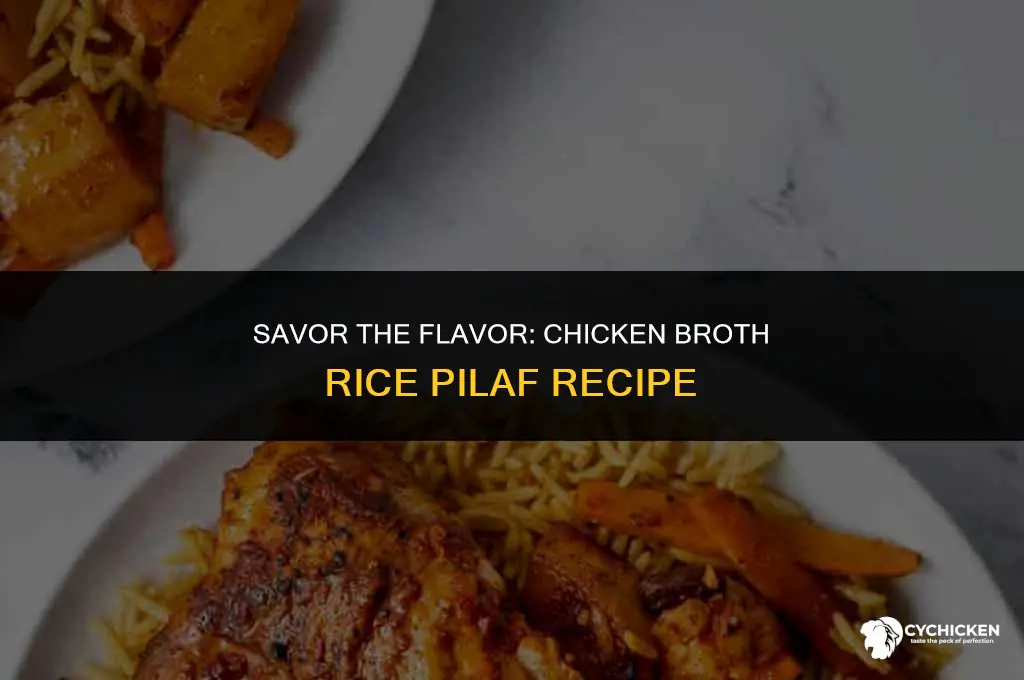 how to make rice pilaf with chicken broth