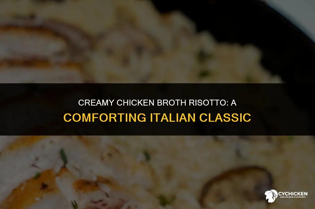 how to make risotto with chicken broth