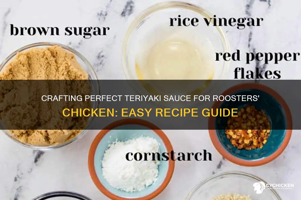 how to make roosters chicken tereyki sauce