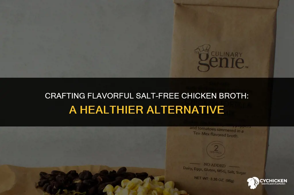 how to make salt free chicken broth