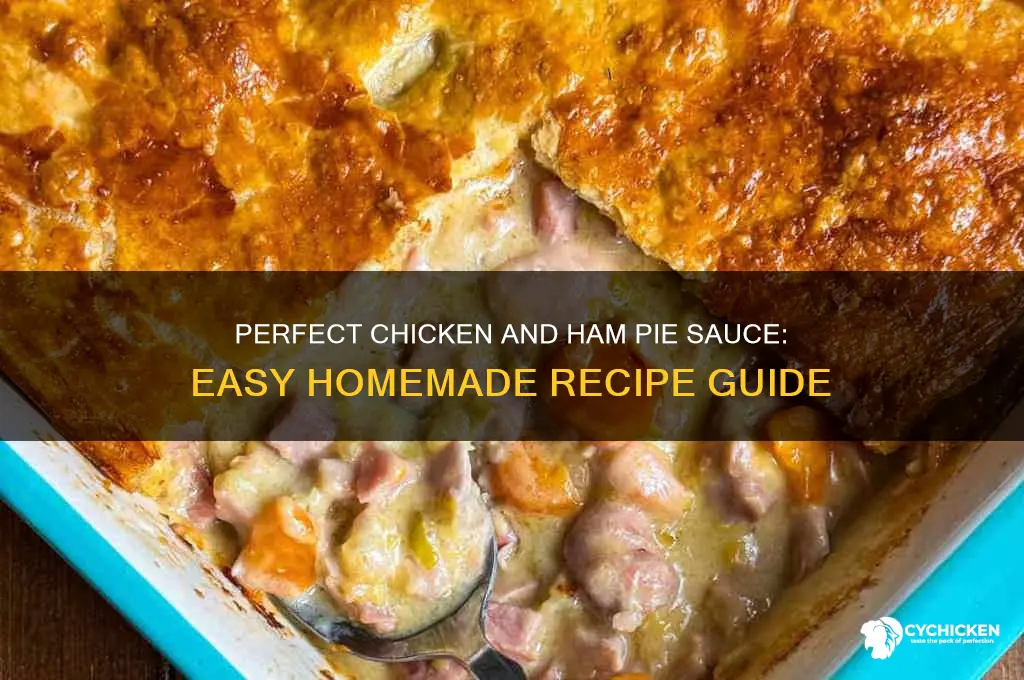how to make sauce for chicken and ham pie