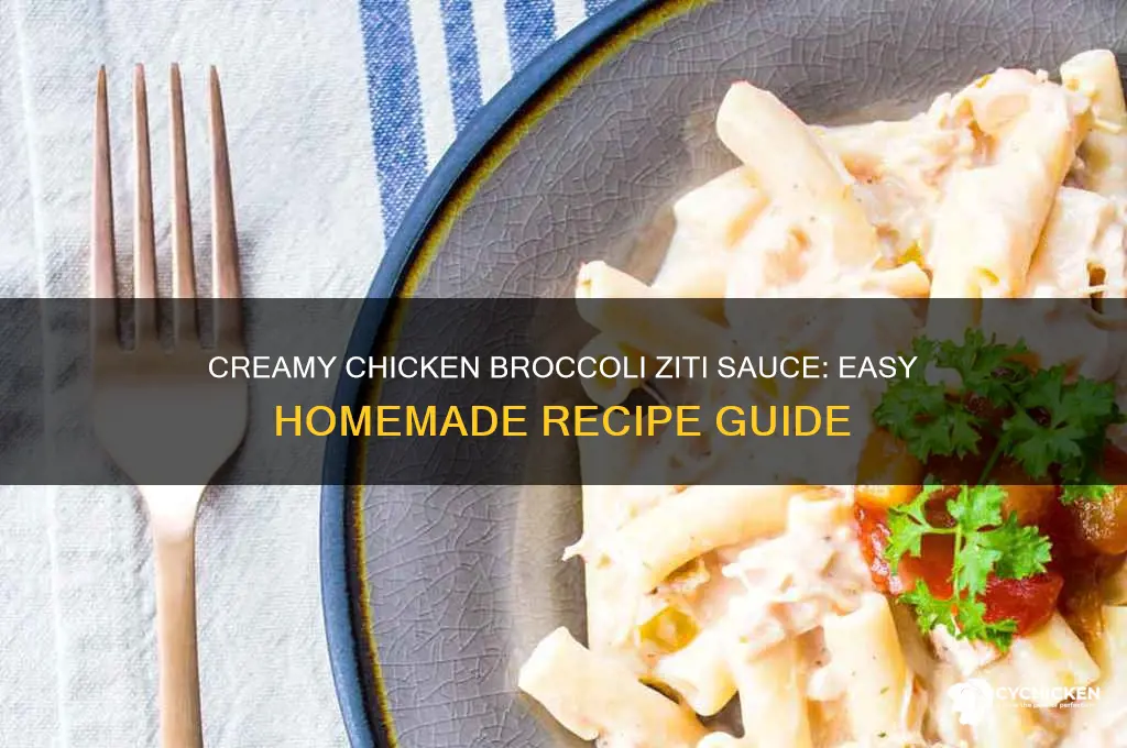 how to make sauce for chicken broccoli and ziti