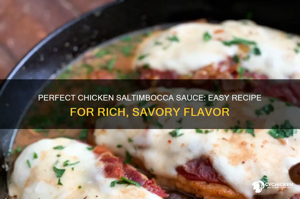 how to make sauce for chicken saltimbocca