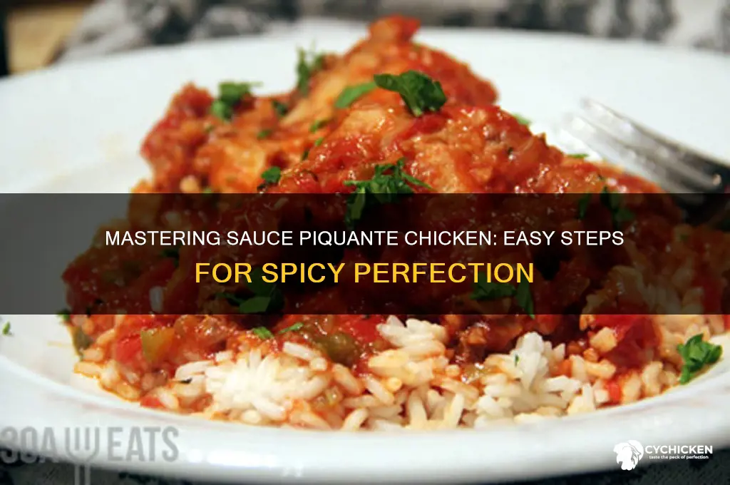 how to make sauce piquante chicken