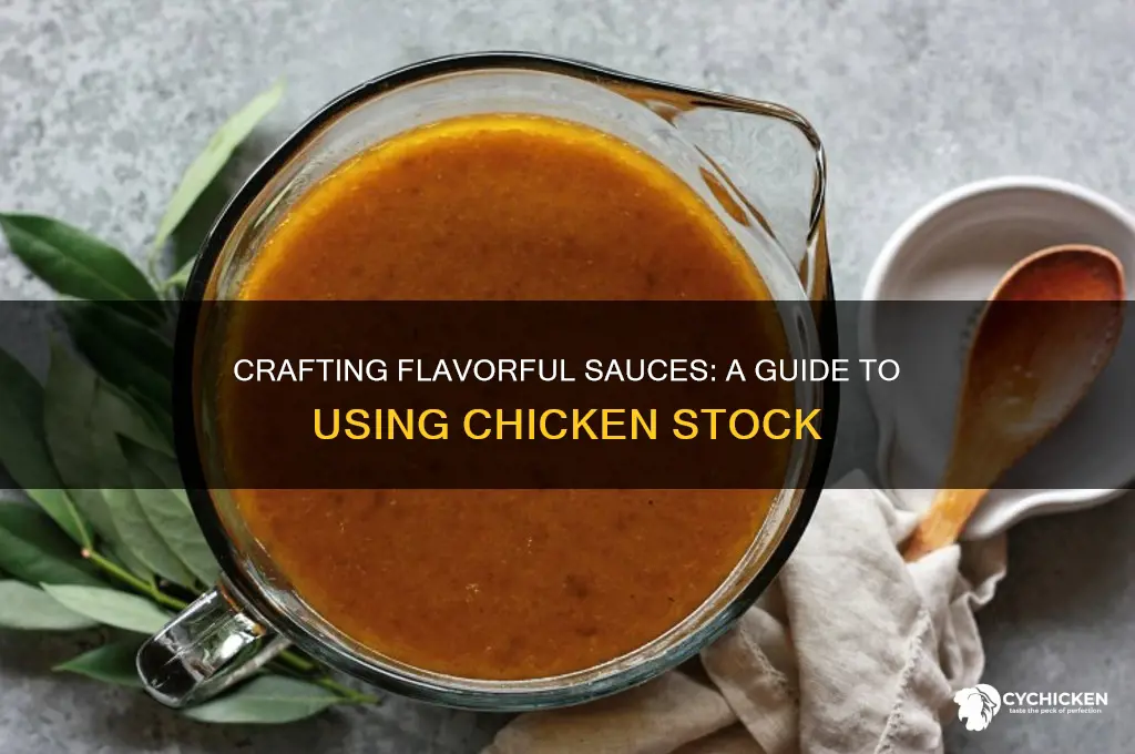 how to make sauce with chicken stock