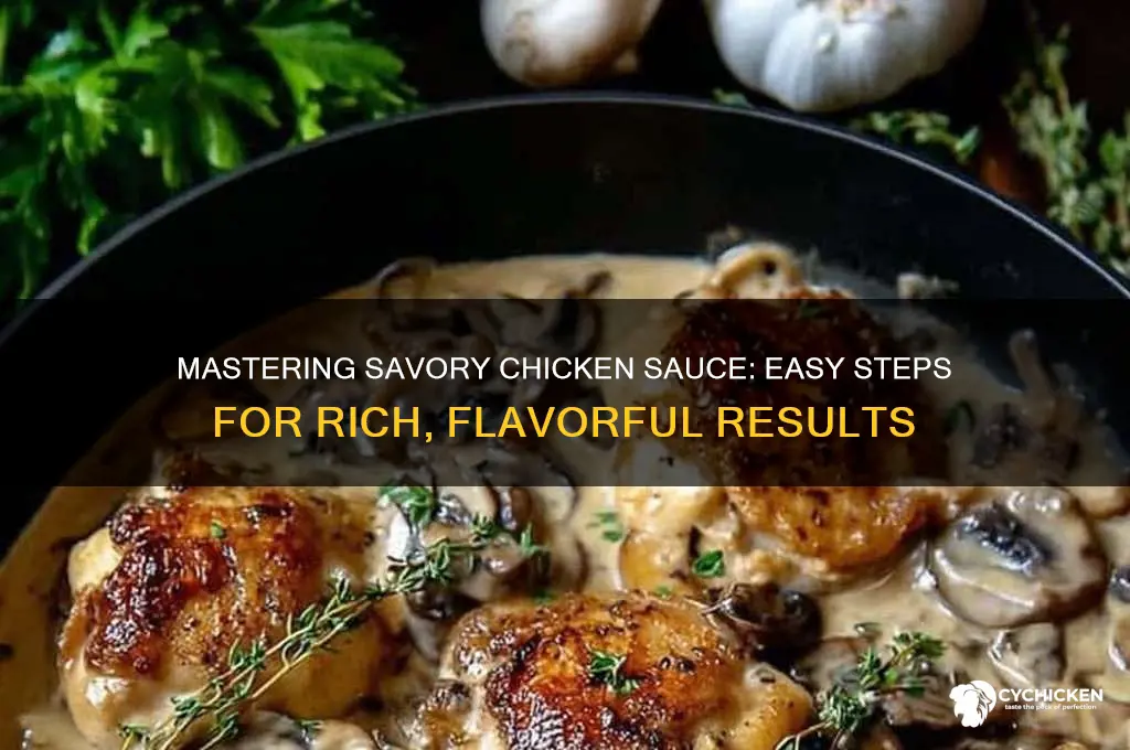 how to make savory chicken sauce