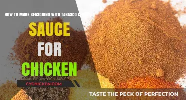 Spicy Chicken Seasoning: Crafting Flavor with Tabasco Chipotle Sauce