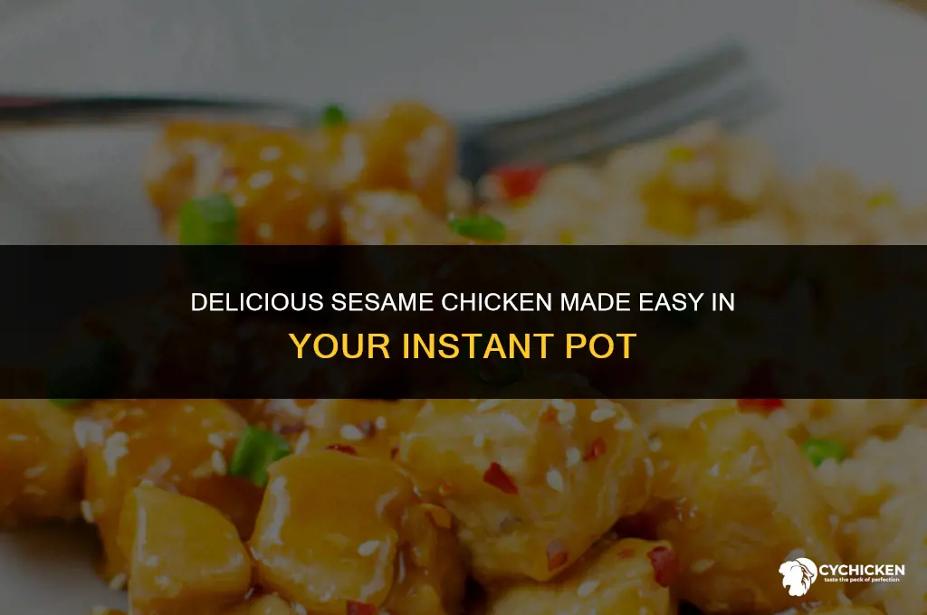 how to make sesame chicken in an instant pot