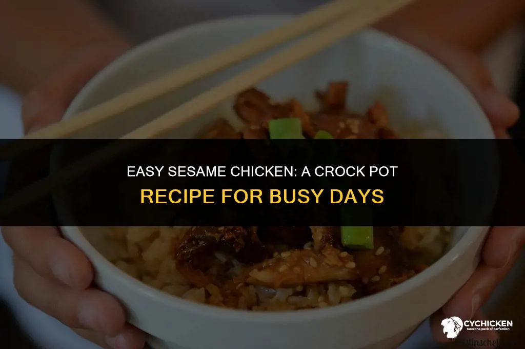 how to make sesame chicken in crock pot