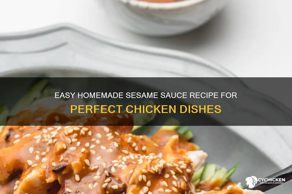 how to make sesame sauce for chicken