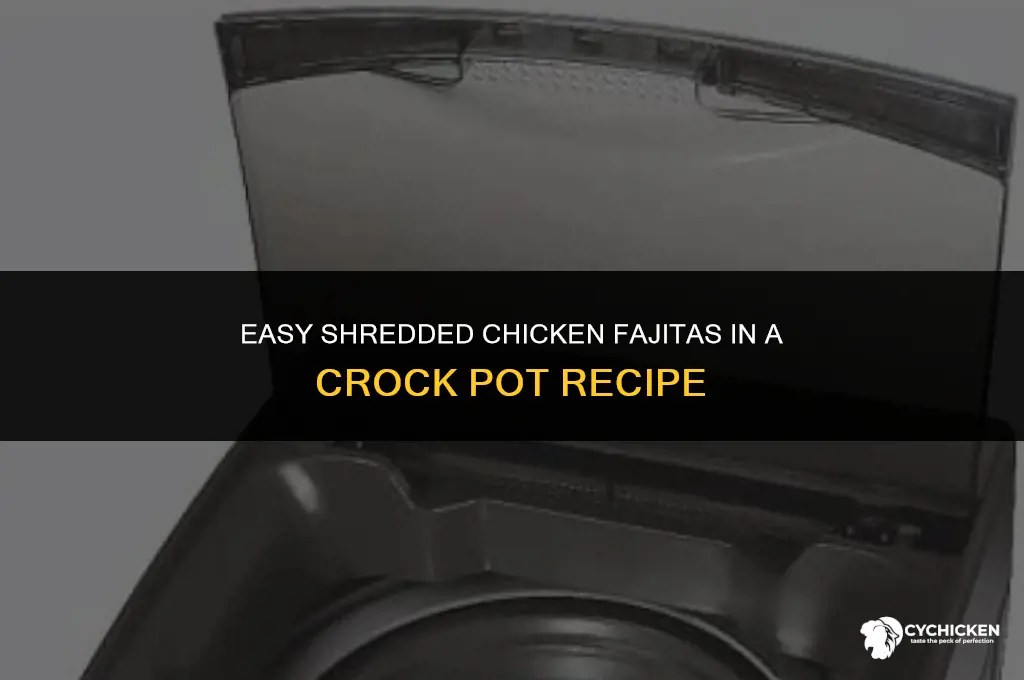 how to make shredded chicken fajitas in a crock pot