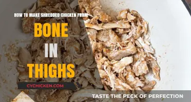 Easy Shredded Chicken Recipe Using Bone-In Thighs: Simple Steps