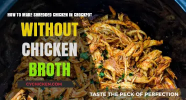Easy Shredded Chicken in Crockpot: No Broth Required!