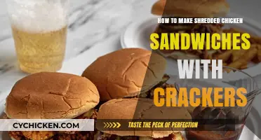 Easy Shredded Chicken Sandwiches with Crackers: A Quick Recipe Guide
