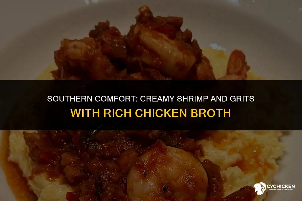 how to make shrimp and grits with chicken broth