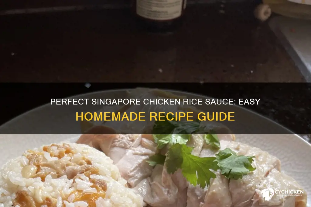 how to make singapore chicken rice sauce