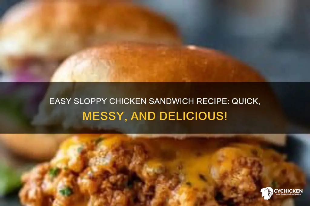 how to make sloppy chicken sandwiches