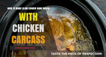 Simmering Simplicity: Chicken Carcass Bone Broth in a Slow Cooker