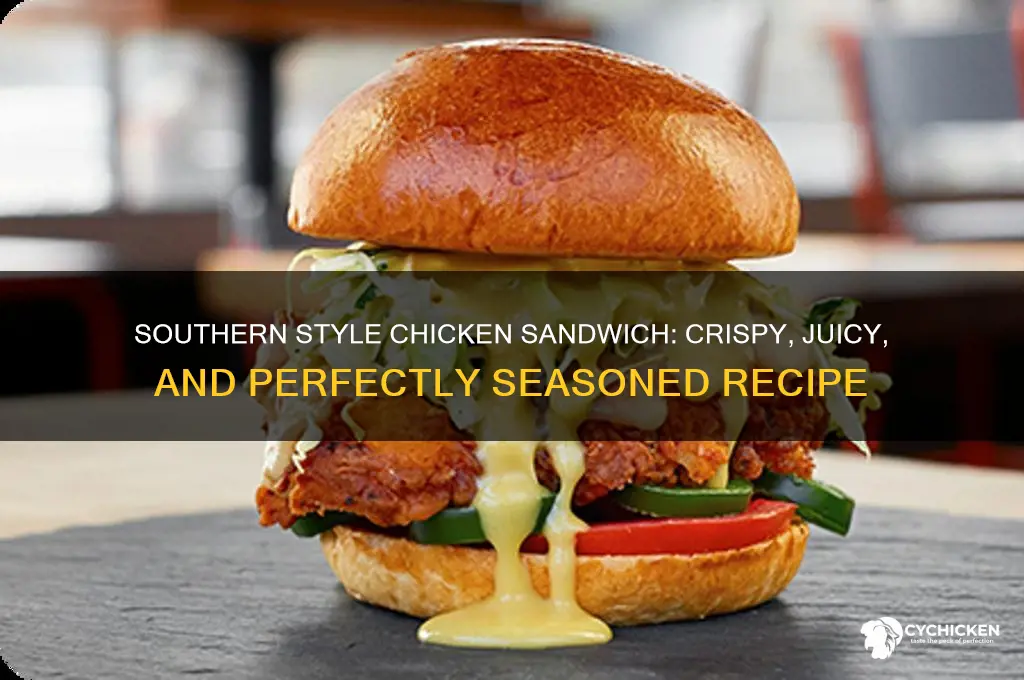how to make southern style chicken sandwich