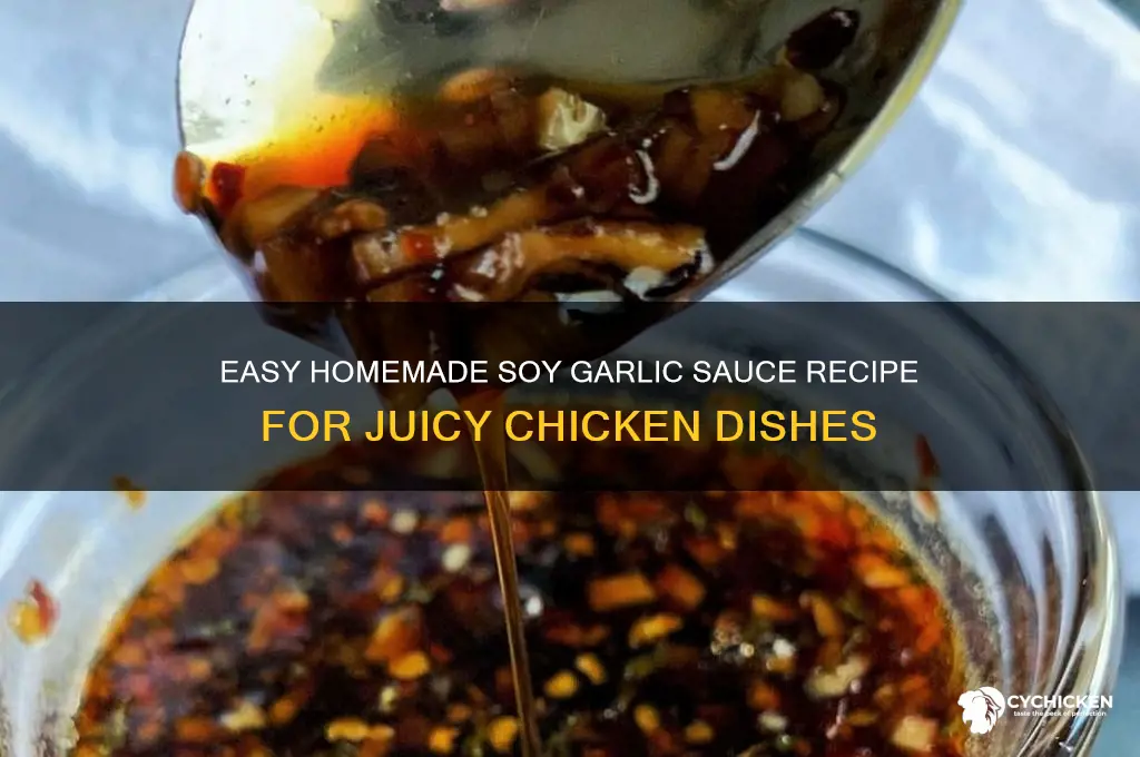 how to make soy garlic sauce for chicken