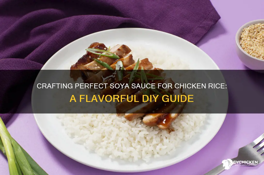 how to make soya sauce for chicken rice
