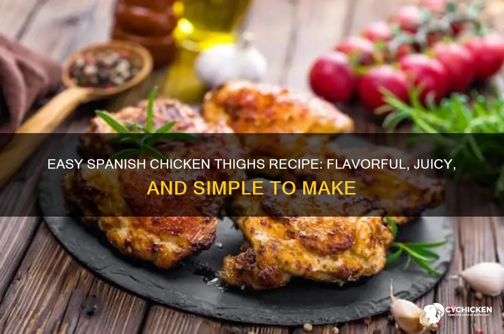 how to make spanish chicken thighs